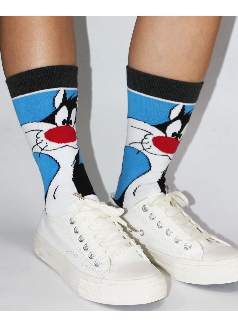 SOLARAE Funny Cartoon Socks Men 5 Pack Colorful Crazy Cute Character Patterned Cotton Novelty Dress Crew Socks Women Size 9-12 - Image 2