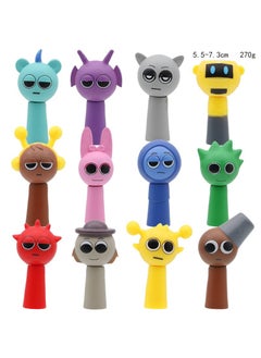 Y&D 12 Pcs Sprunki  Figure Toys The Sprunki  Action Figure Toys For Fans Boys And Girls Best Gifts Sprunki Series Figures Model Birthday Cake Toppers 