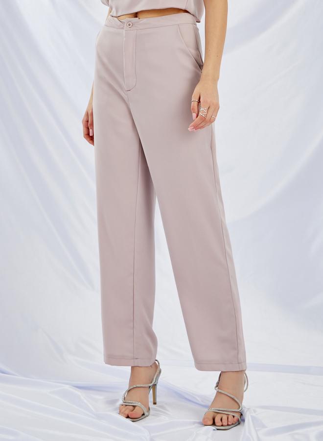 Styli Styli Round Neck One Cape Sleeve Top and Pants Co-Ords  - Image 4