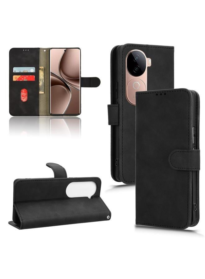 erorex Case For vivo V40e 5G India / iQOO Z9s 5G Skin Feel Magnetic Flip Leather Phone Case - Image 1