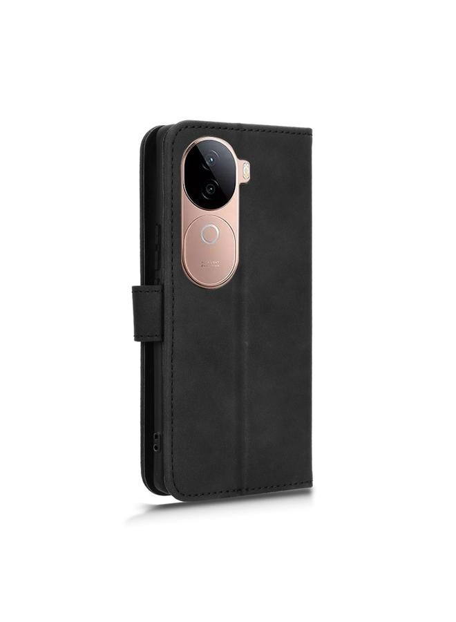 erorex Case For vivo V40e 5G India / iQOO Z9s 5G Skin Feel Magnetic Flip Leather Phone Case - Image 3