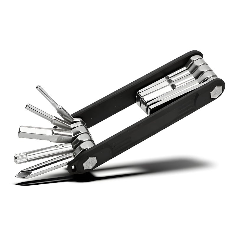 Zunate Multitool Hex Key Wrench 10 in 1 Folding Hex Wrench Set with Screwdriver for Photographic Equipment and Outdoor Repair - Image 2