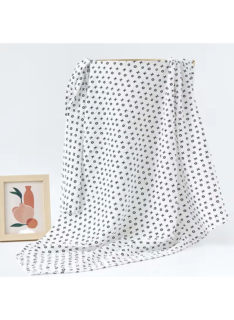 Generic Cotton Printed Baby Swaddle Blanket OX pattern 