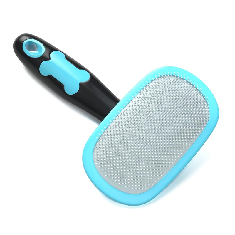 Glendan Dog Brush & Cat Brush- Slicker Pet Grooming Brush- Shedding Grooming Tools(Blue) - Image 1