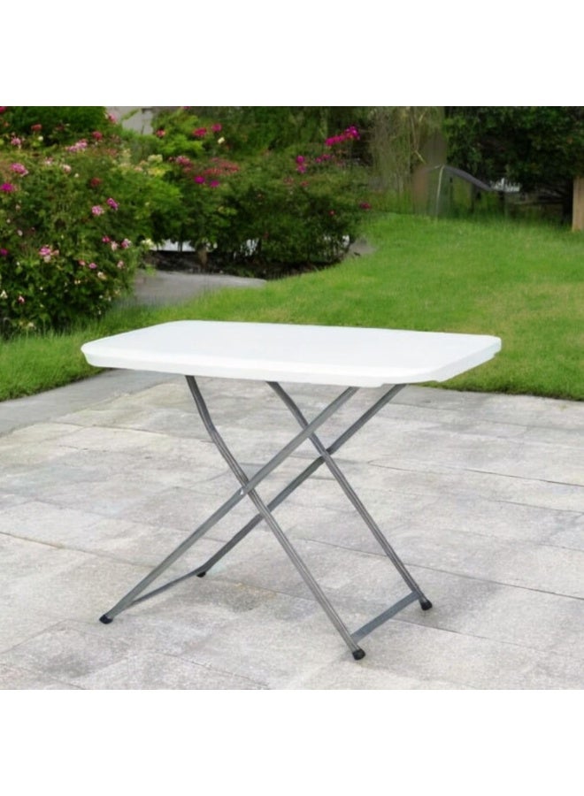 طاولة قابلة للطي متعددة الاستخدامات 75 سم – بارتفاع قابل للتعديل في 5 مستويات، خفيفة ومناسبة للاستخدام اليومي - Image 1