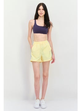 adidas Originals Women Sportswear Fit Outdoor Shorts, Yellow  - Image 4