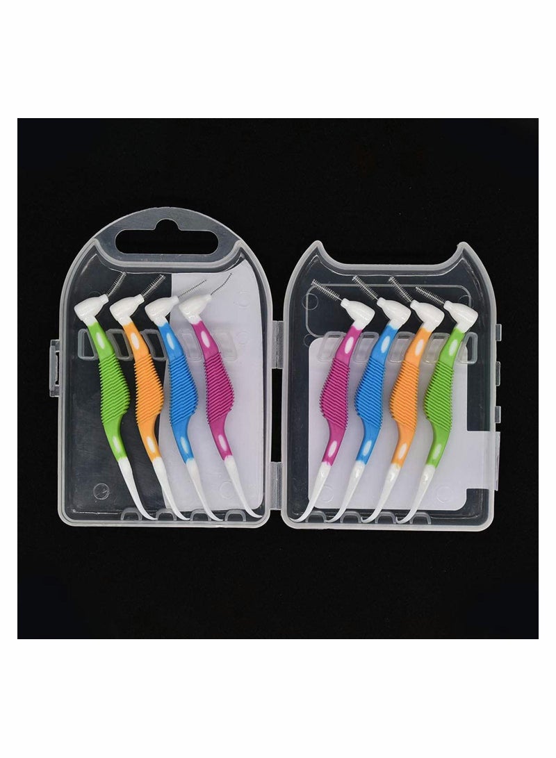 Excefore 8 Pcs Interdental Brush, Orthodontic Interdental Brush, Mini Brush with Toothpick Tooth Cleaning Tool Interdental Brushes Between Teeth - Image 4