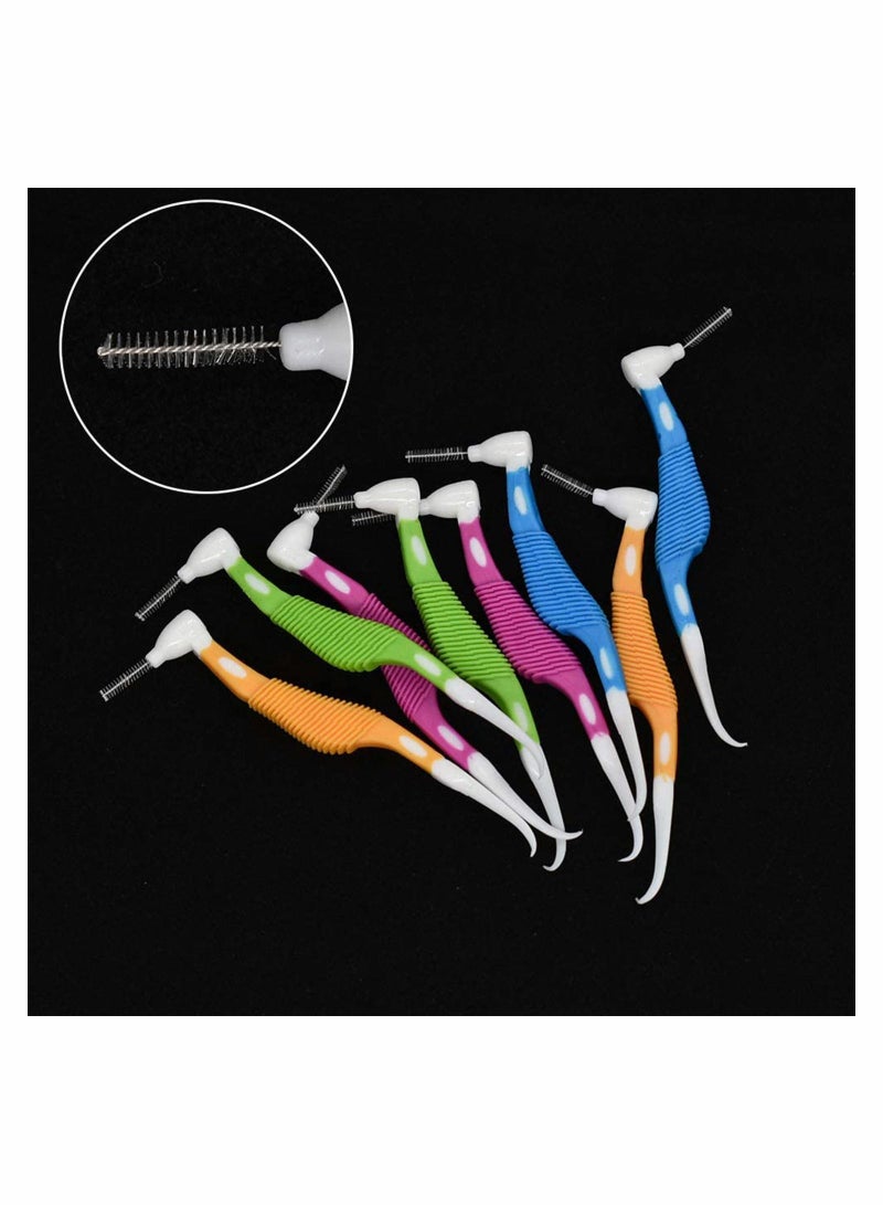 Excefore 8 Pcs Interdental Brush, Orthodontic Interdental Brush, Mini Brush with Toothpick Tooth Cleaning Tool Interdental Brushes Between Teeth - Image 3