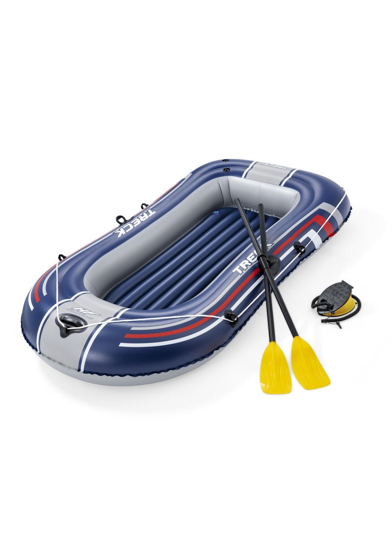 Bestway - Candor Inflatable Swimming Boat with Oars and Comfortable Seats - Practical and Safe Design for Lakes and Rivers 26-61083 - Image 1