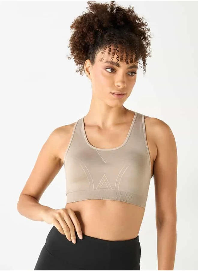 ادوت Textured Racerback Bra