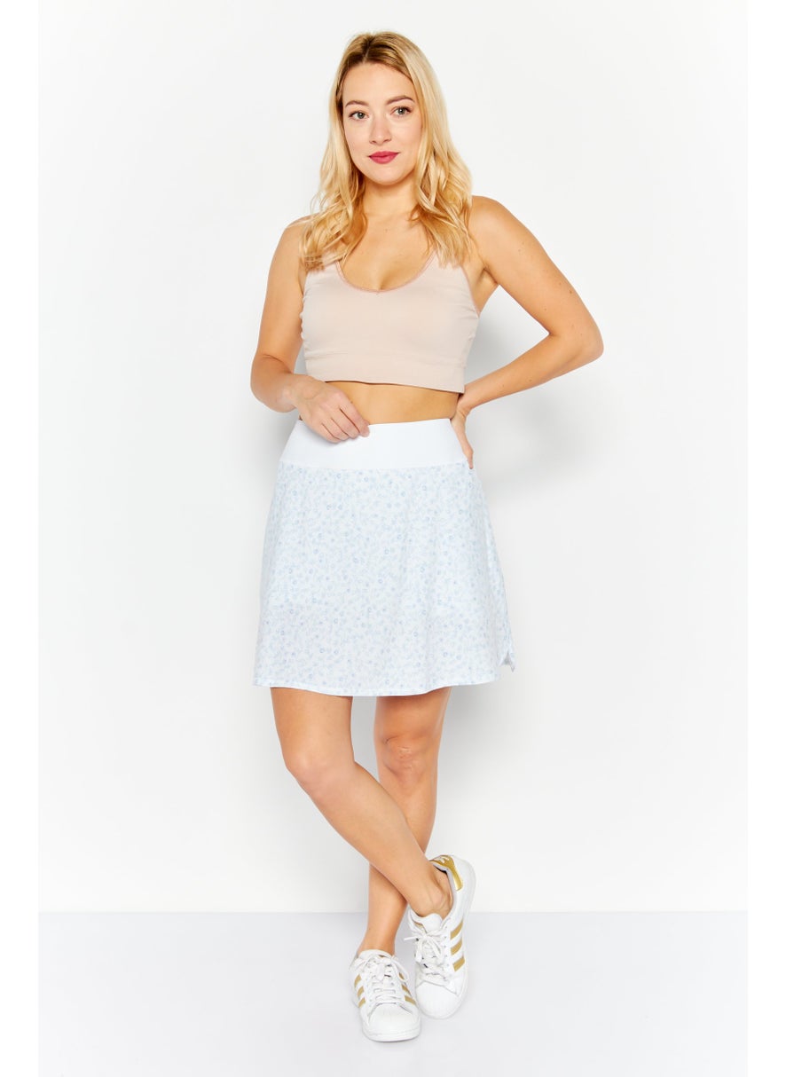 PUMA Women Sportswear Fit Pull On Training Skirt, White  - Image 4