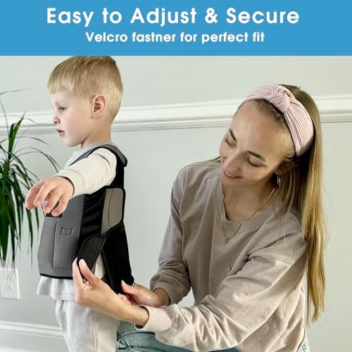 Henhecy Weighted Vest for Kids - Compression Vest for Children with Sensory Issues, Autism, ADHD - Adjustable Kids Weighted Vest Includes 6 Removable Weights (Small, Ages 2 to 4) - Image 5