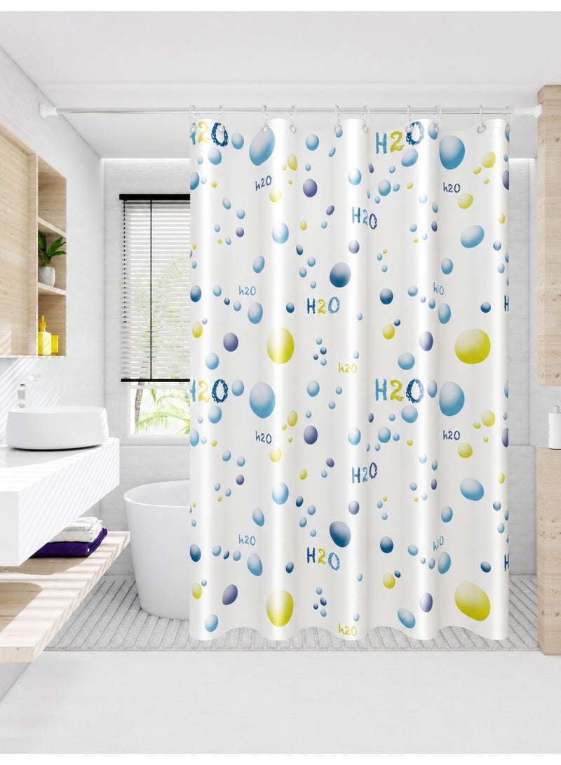 Bathroom Shower Curtain Waterproof Plastic Shower Curtain Premium PEVA Non-Toxic with Rust Proof Grommets Clear 8G Bathroom Accessories 180x200