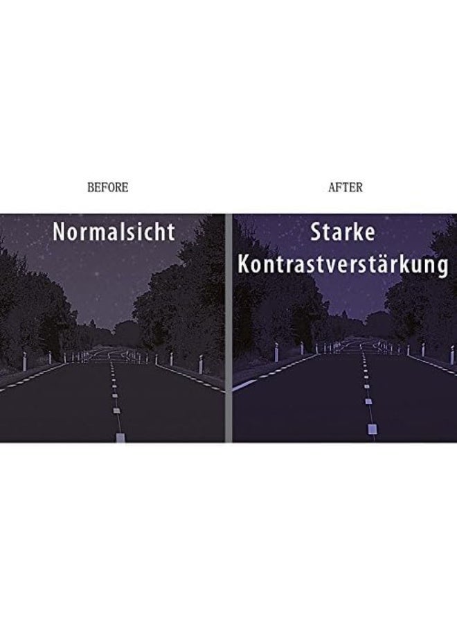 نظارة قيادة ليلية مضادة للتوهج بعدسات مستقطبة عالية الدقة – نظارة شمسية للرؤية الليلية يمكن ارتداؤها فوق النظارات الطبية – للجنسين عبوة قطعتين - Image 5