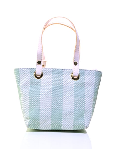 HND004 - WOMEN'S PLAID HANDBAG WITH DETACHABLE SHOULDER STRAP