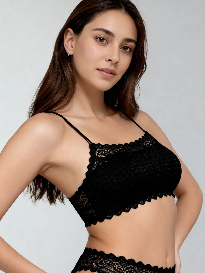 Laceandme Women’s Seamless Bralette – Soft Fit Lounge & Casual Wear
