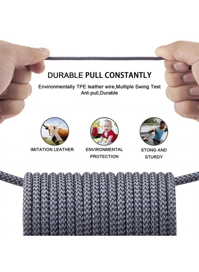 FEEL2NICE iPhone Charger Cable (3 Pack 10 Foot), [MFi Certified] 10 Feet Nylon Braided Lightning Cable, iPhone Charging Cord USB Cable Compatible with iPhone 11/Pro/X/Xs Max/XR/8 Plus /7 Plus/6/ iPad - Image 5