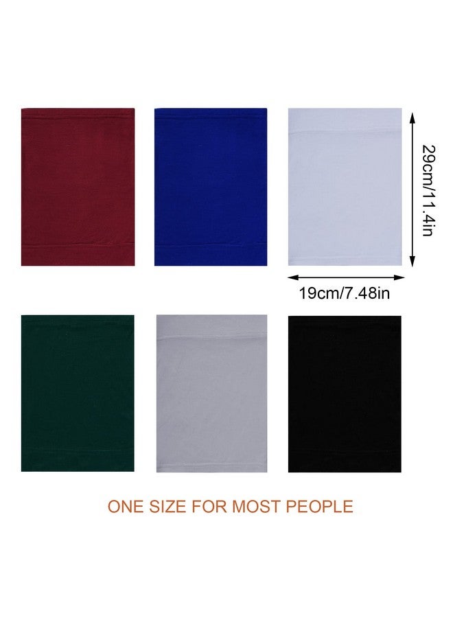 Sucrain 6 Pcs Tube Dreadlock Cap Elastic Wide Headband Braids Tube Sock Cap Unisex Spandex Satin Head Wrap Dreadlocks Accessories - Image 3
