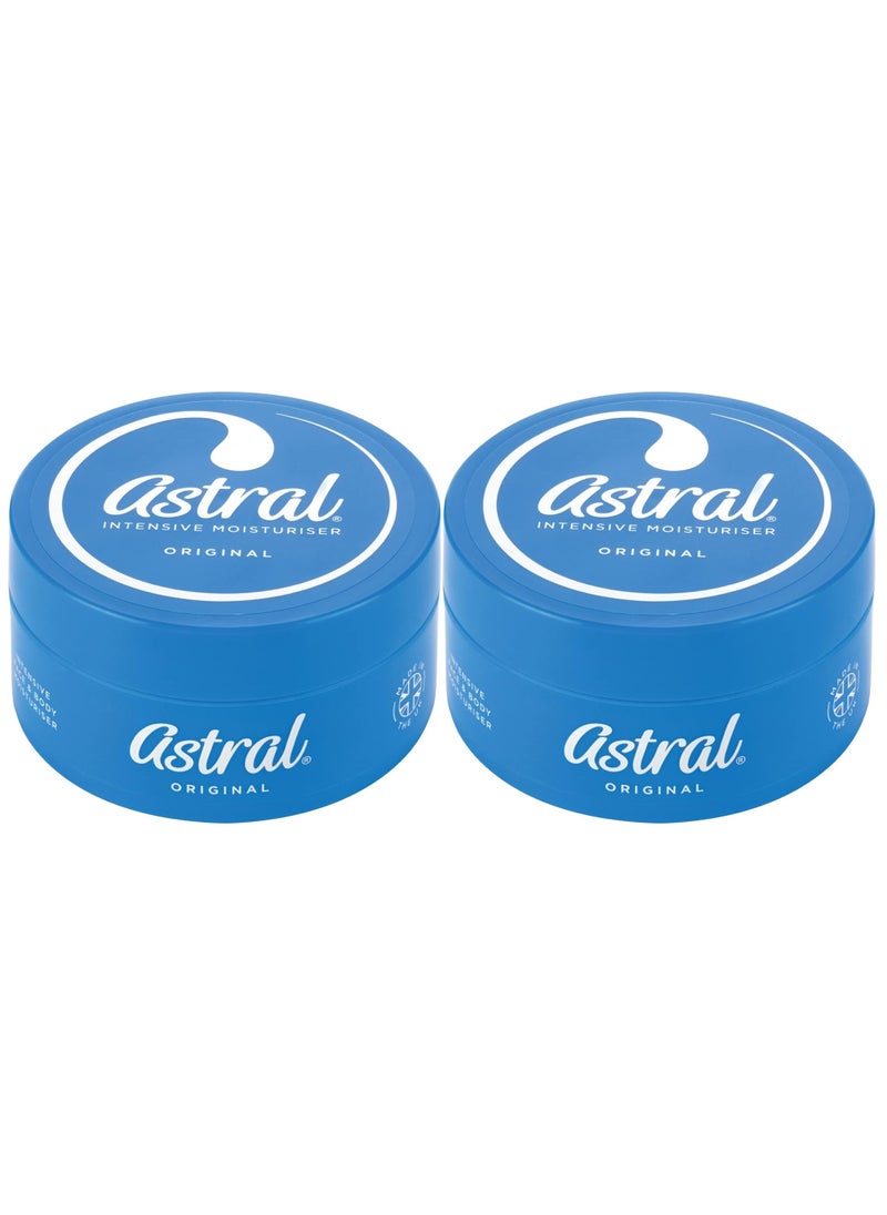 ASTRAL - Intensive Face And Body Moisturiser Cream Original 200ml 2 Pack - Image 1