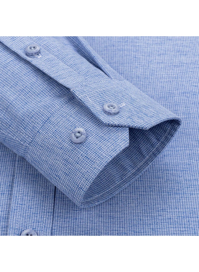 Firs Fleece-lined Shirt For Men, Middle-aged Business Casual Thick Warm Shirt, Model 4297 Fleece Version, Size 40 - Image 5