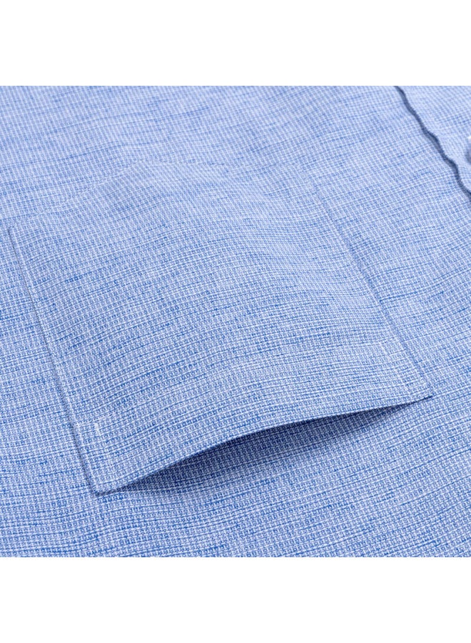 Firs Fleece-lined Shirt For Men, Middle-aged Business Casual Thick Warm Shirt, Model 4297 Fleece Version, Size 40 - Image 2