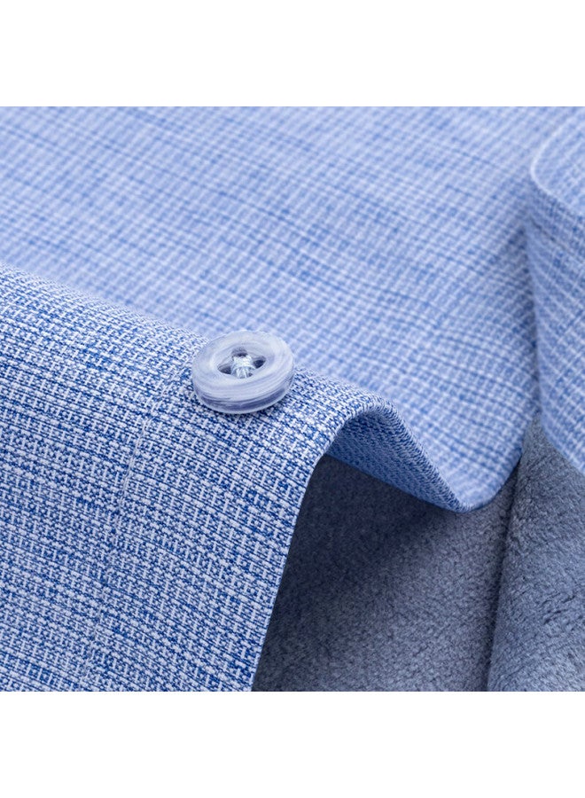 Firs Fleece-lined Shirt For Men, Middle-aged Business Casual Thick Warm Shirt, Model 4297 Fleece Version, Size 40 - Image 4
