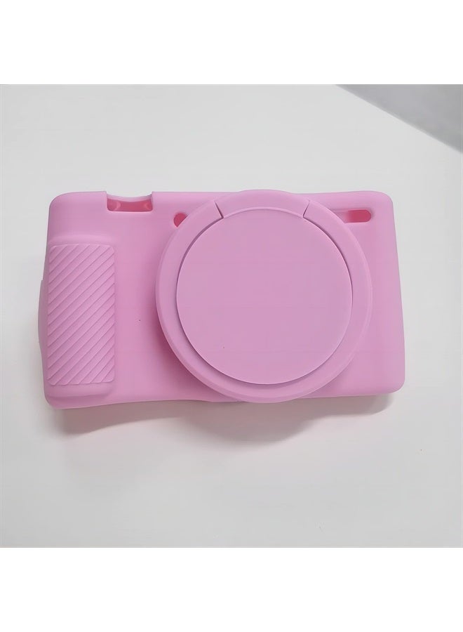 Yisau حافظة كاميرا سوني ZV-1، حافظة كاميرا سوني ZV1 الرقمية المضادة للخدش، حافظة كاميرا DSLR ناعمة ذات مقاس نحيف مع واقي شاشة ZV1 (وردي) - Image 4