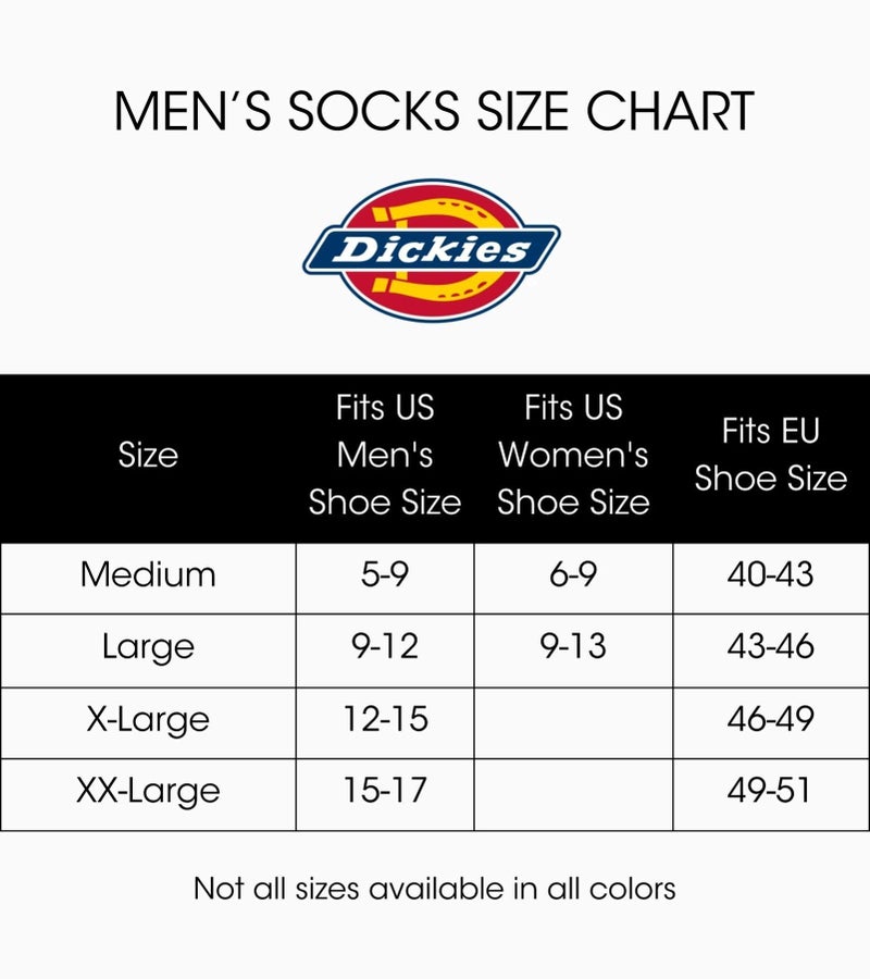 Dickies Men's Dri-Tech Moisture Control Max Full Cushion Crew Socks, Available in M-XL (6, 12 Pairs), Black (6 Pairs), Large - Image 3