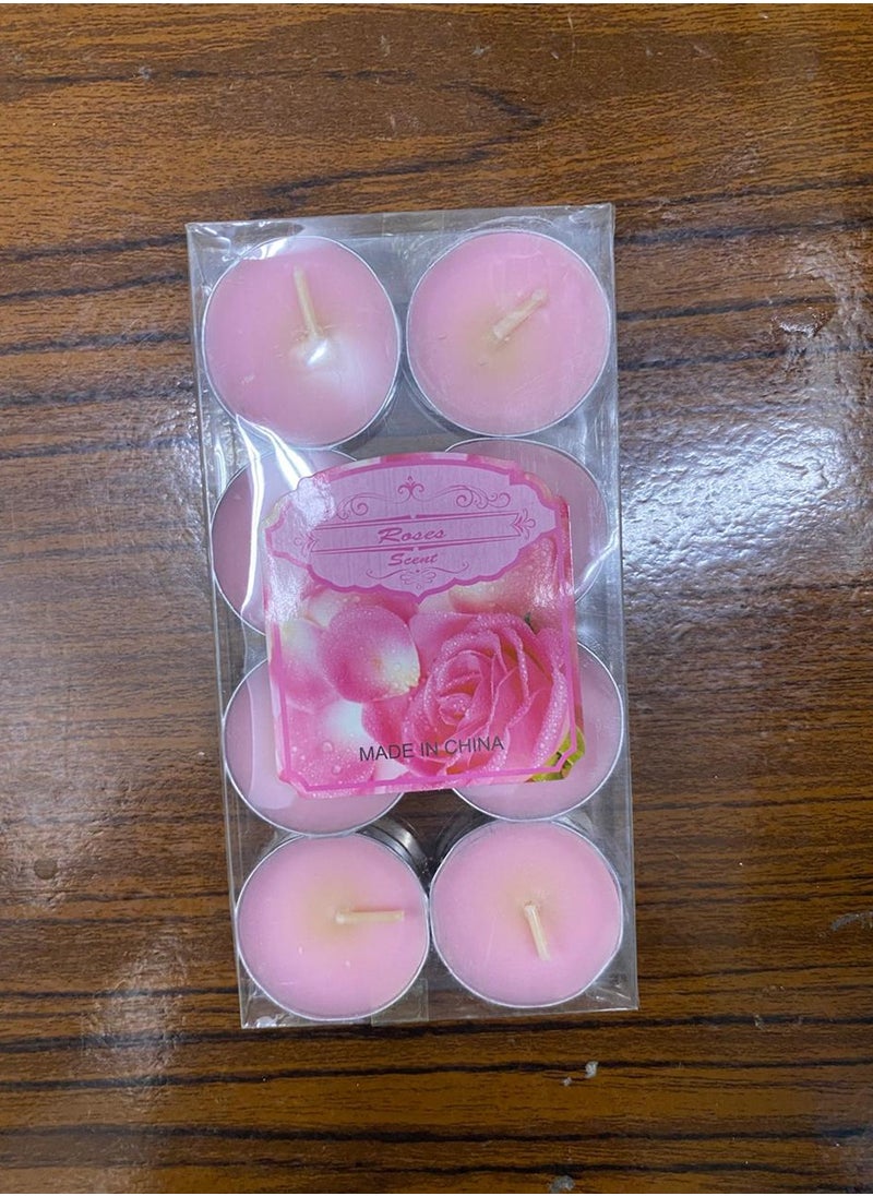 Generic Scented Candles - Pink 8 Pcs  - Image 2