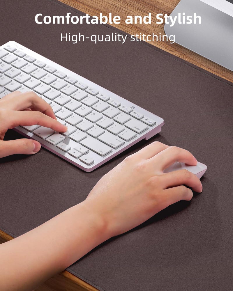 AFIING Large Desk Mat 55"x24" - Premium Non-Slip, Waterproof & Scratch-Resistant. Office Desk Protector Workspace Pad for Home/Office (Coffee) - Image 4