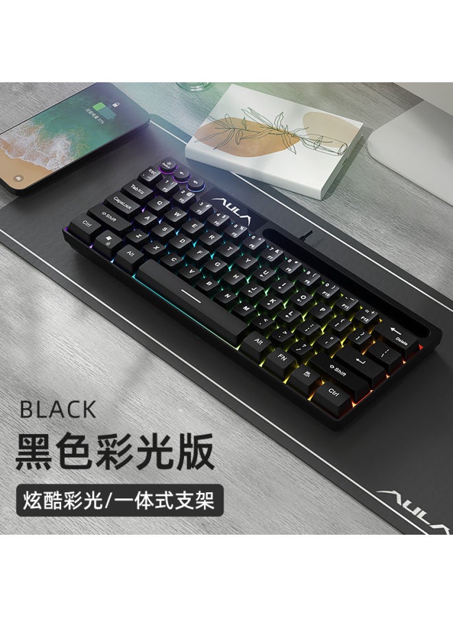 Tarantula F3061 Mechanical Feel Keyboard 64 Key Wired Mini Rgb Desktop Laptop Convenient Ayama
