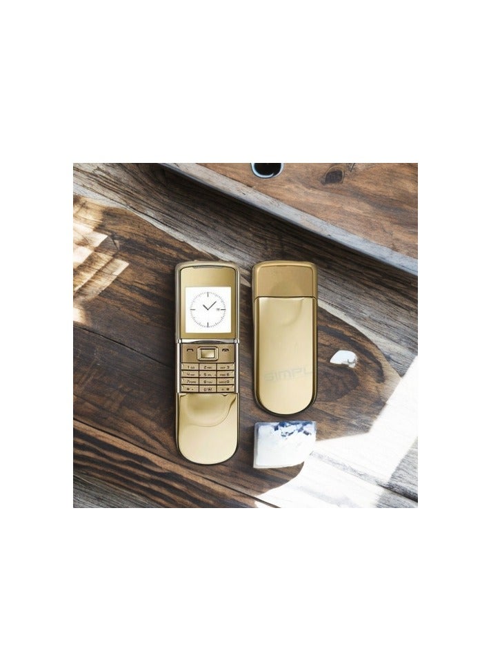 Hope "Gold Luxury Slider Classic Phone – Timeless Retro Design | Dual SIM Unlocked | Premium Metal Construction" - Image 3