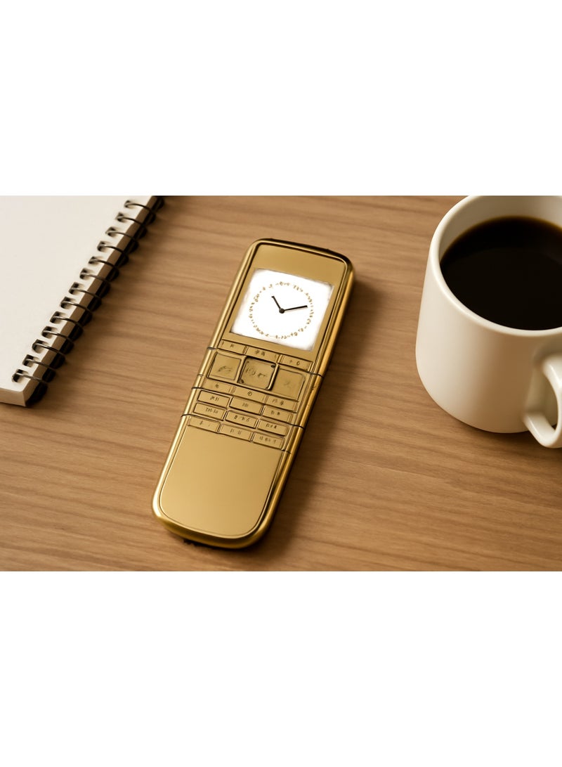 Hope "Gold Luxury Slider Classic Phone – Timeless Retro Design | Dual SIM Unlocked | Premium Metal Construction" - Image 4