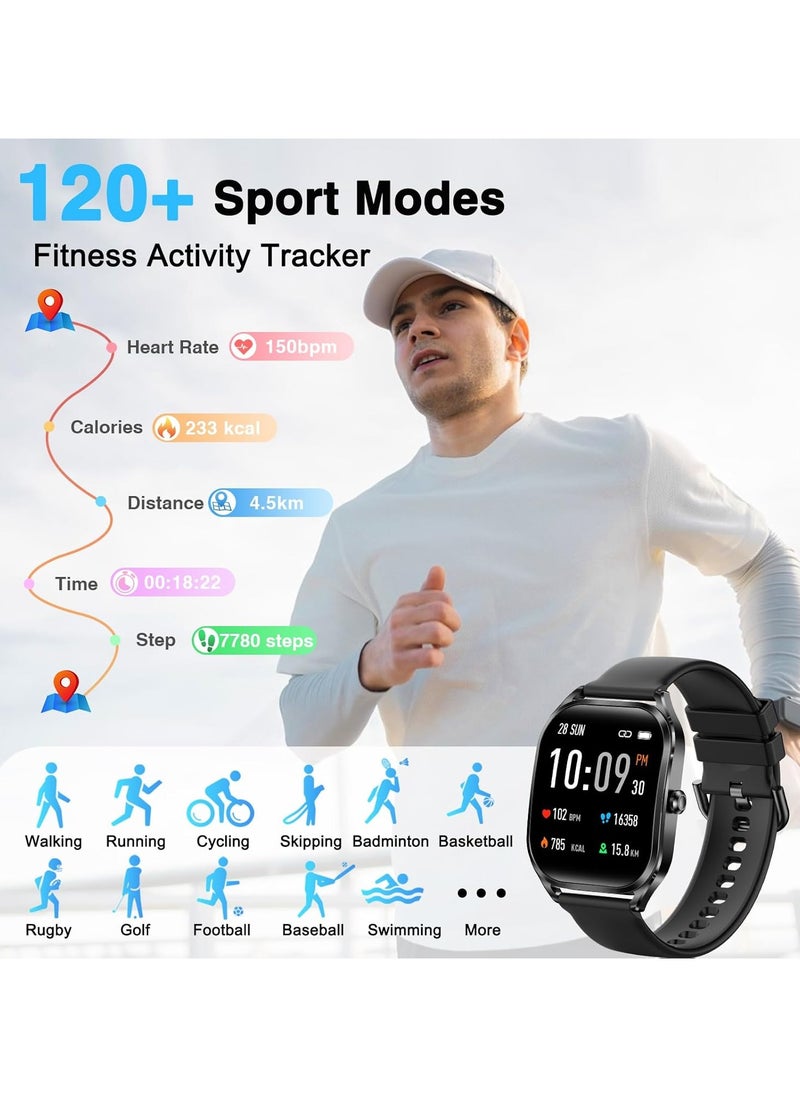 TCH - Smart Watch Men Women Bluetooth Call Z10 Pro Amoled Display Touch Screen Fitness Tracker,  Heart Rate Blood Oxygen Sleep Monitor, Activity Tracker Waterproof 1 ATM for Android and IOS Phones 7 Days Battery - Image 1
