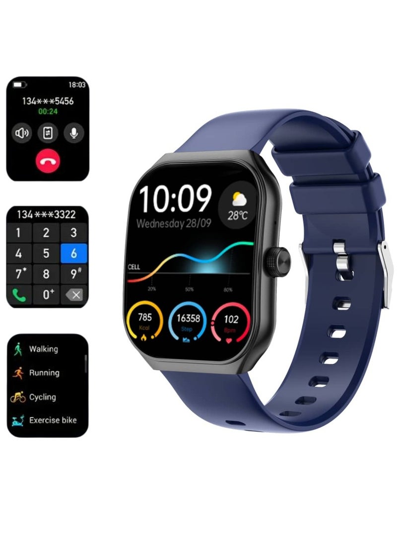 TCH Smart Watch Men Women Bluetooth Call Z10 Pro Amoled Display Touch Screen Fitness Tracker,  Heart Rate Blood Oxygen Sleep Monitor, Activity Tracker Waterproof 1 ATM for Android and IOS Phones 7 Days Battery  - Image 1