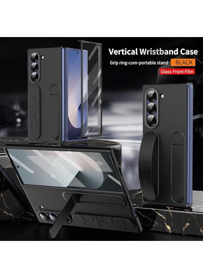 XIMAND جراب Ximand Samsung Galaxy Z Fold 7 Protect مع حامل سوار المعصم، شاشة مدمجة وحماية للعدسات، حماية كاملة للجسم من السقوط - Image 1