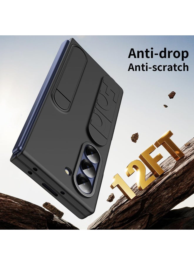 XIMAND جراب Ximand Samsung Galaxy Z Fold 7 Protect مع حامل سوار المعصم، شاشة مدمجة وحماية للعدسات، حماية كاملة للجسم من السقوط - Image 5