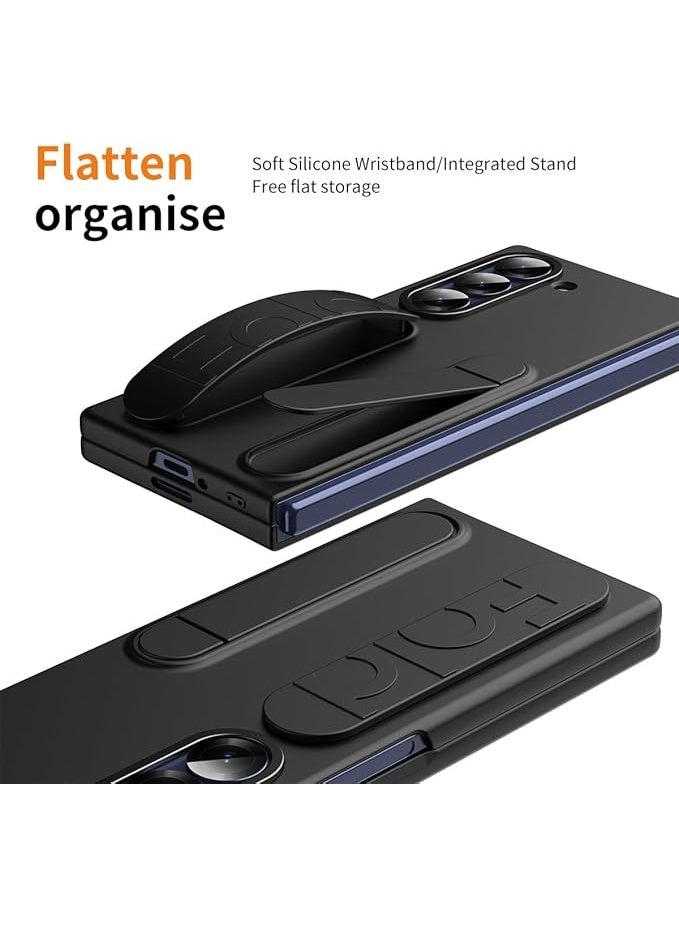 XIMAND جراب Ximand Samsung Galaxy Z Fold 7 Protect مع حامل سوار المعصم، شاشة مدمجة وحماية للعدسات، حماية كاملة للجسم من السقوط - Image 2