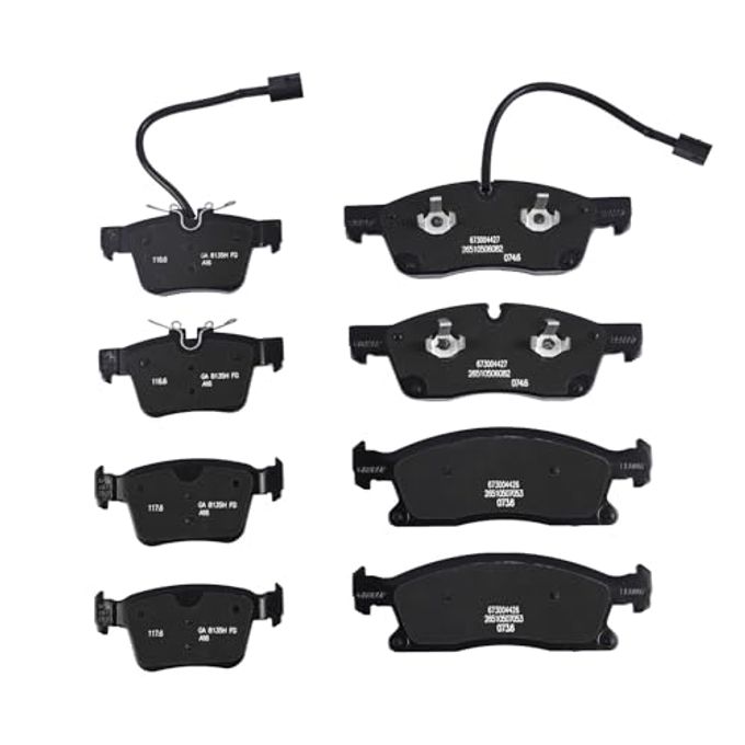 Getfarway Brake Pads 673004427 673004626 Compatible With Maserati Levante, Levante S Base With Smooth Rotors 2017 2018 2019 2020 2021 Front And Rear - Image 5