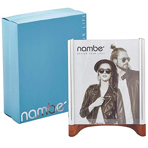 nambe Sky View Picture Frame, 8 by 10 - Inch | Photo Frame with Tempered Glass | Tabletop Display Family, Friends, Wedding Gift, Home Office Décor | Nambe Alloy, Acacia Wood and Glass - Image 5