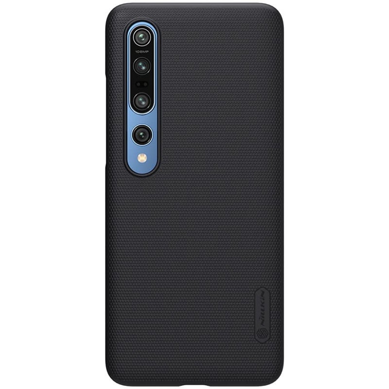 Nillkin Cover Compatible with Xiaomi Mi 10 Case Super Frosted Shield Hard Phone Cover  Slim Fit   Designed Case for Xiaomi Mi 10   Black