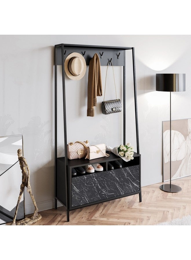 Home Box Alfa Coat Hanger and Shoe Cabinet 35.3 x 180 x 94 cm  - Image 1