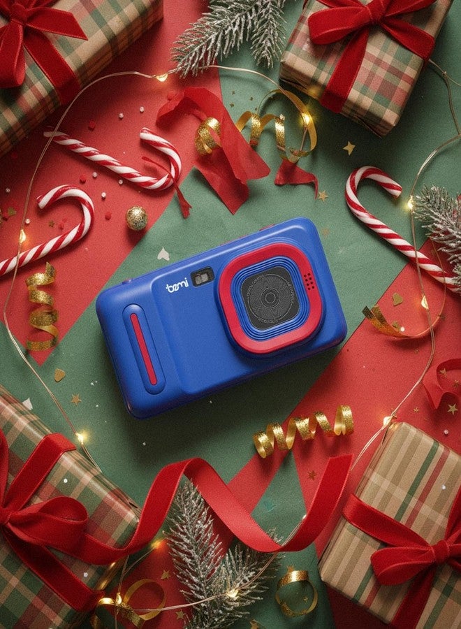BEMI Kids AI Digital Camera with WiFi, 4" IPS Touch Screen, Photo Recognition & Dual Lens, 1080P HD Video Selfie, Educational Learning Toy for Boys Girls Ages 3-12, Christmas Birthday Gift Blue - Image 2
