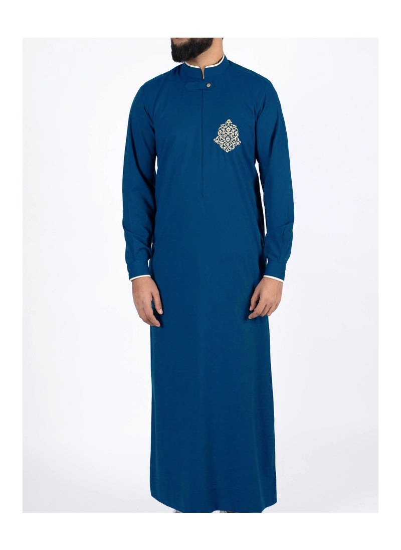xozgdovg Men's hooded robe side pocket  - Image 1