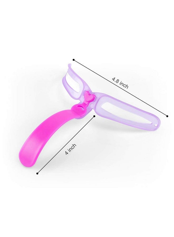 Aooba 12 Pcs Eyebrow Stencils Eyebrows Shape Reusable With Eyebrow Razors And Pencil Eye Brow Shaping Template Stamp Kit With Handle And Strap Washable Diy Makeup Tools - Image 3