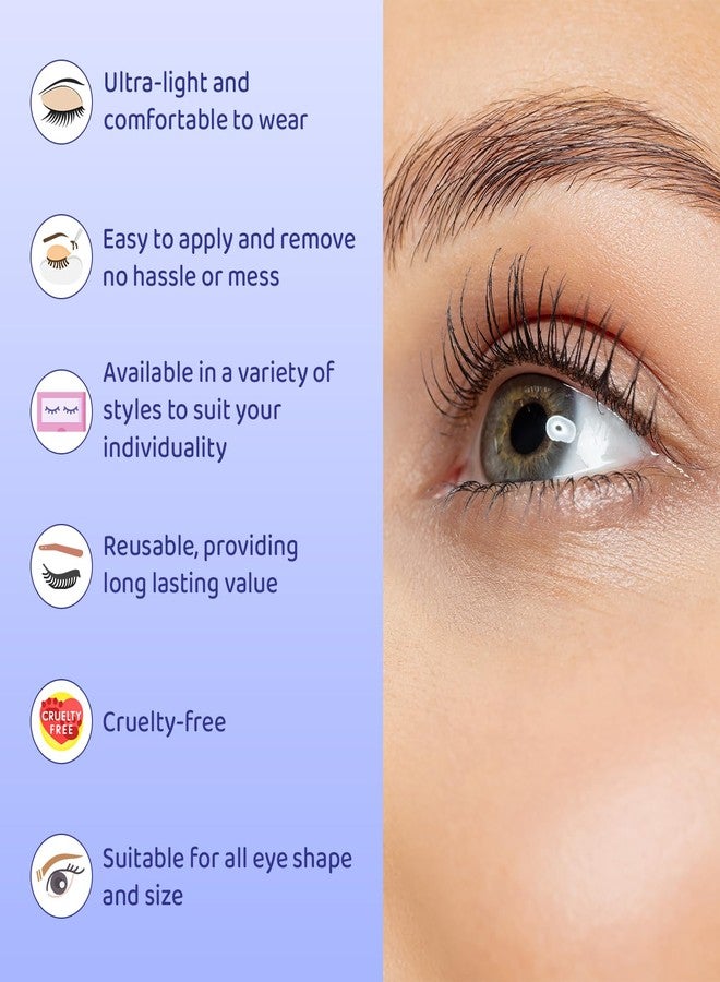 Uroparis PRO LV2 Eyelashes for Women - 3D Look Eye Lashes | Handmade, Light Voluminous False Lashes with Premium Virgin Hair | Invisible Band | For Glam Look & Enhance Beauty (Black) - 1 Pair - Image 5