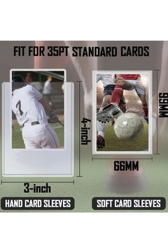 Captaintech Count Toploaders Card Sleeves, Top Loaders Card Sleeves for Trading Card, Protective Sleeves Card Holder Fit for Stardard Cards, Baseball Card, Sports Cards, MTG, Yugioh  - Image 3