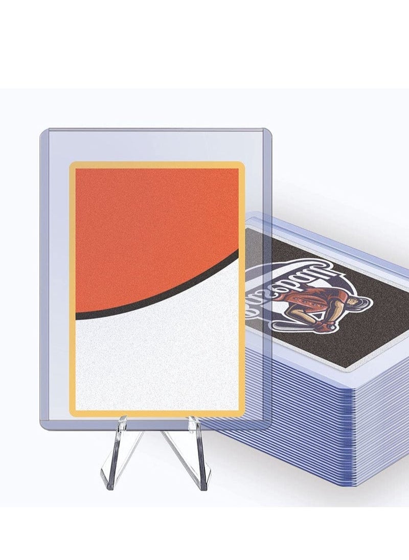 Captaintech Count Toploaders Card Sleeves, Top Loaders Card Sleeves for Trading Card, Protective Sleeves Card Holder Fit for Stardard Cards, Baseball Card, Sports Cards, MTG, Yugioh  - Image 4