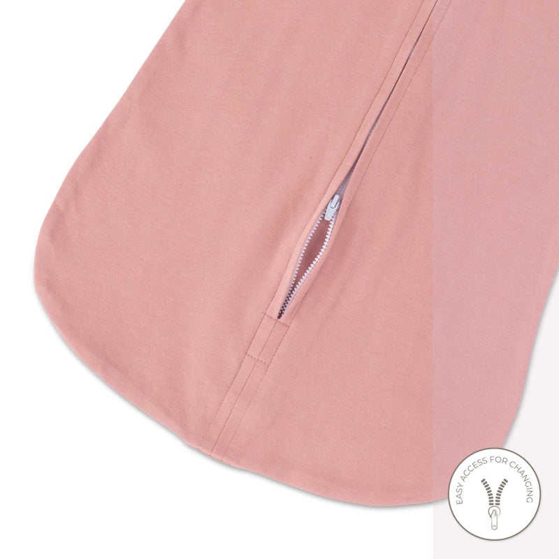 Ely's & Co Baby Wearable Blanket - Baby Sleep Sack 100% Knit Cotton - Sleep Sack 6-12 Months - Comfy Soft Lightweight, 2-Pack Set Pink For Baby Girl - Image 4