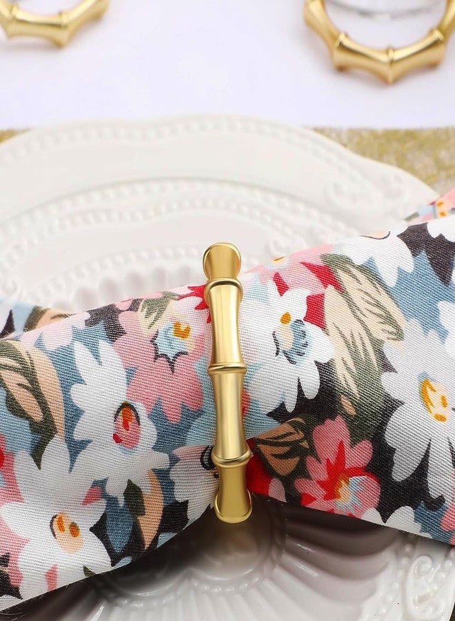 Jolitee Matte Gold Napkin Rings Set of 8 - Elegant & Durable Table Decor for Weddings, Dinners & Special Occasions - Image 4
